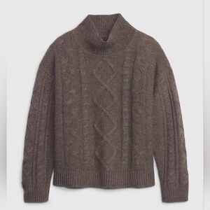 NWT Gap Cable-Knit Turtleneck Sweater, Size Small/Tall